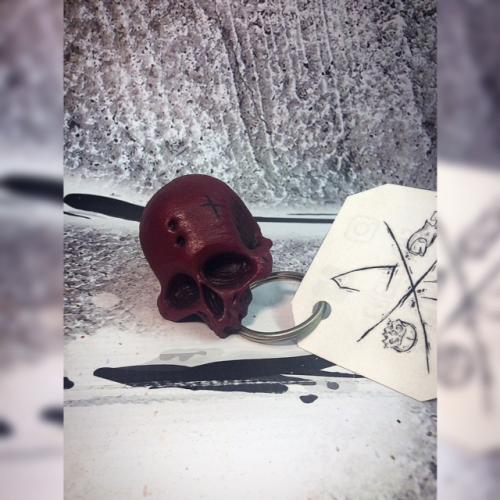 Resin Skull Key Chain