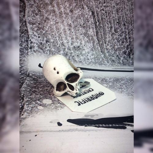 Resin Skull Key Chain
